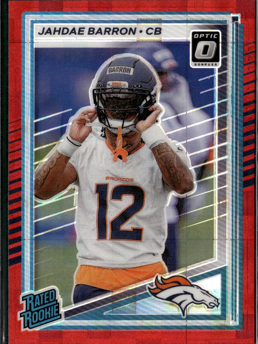 2025 Donruss Optic #207 Jahdae Barron Rated Rookies Autographs Holo #/199