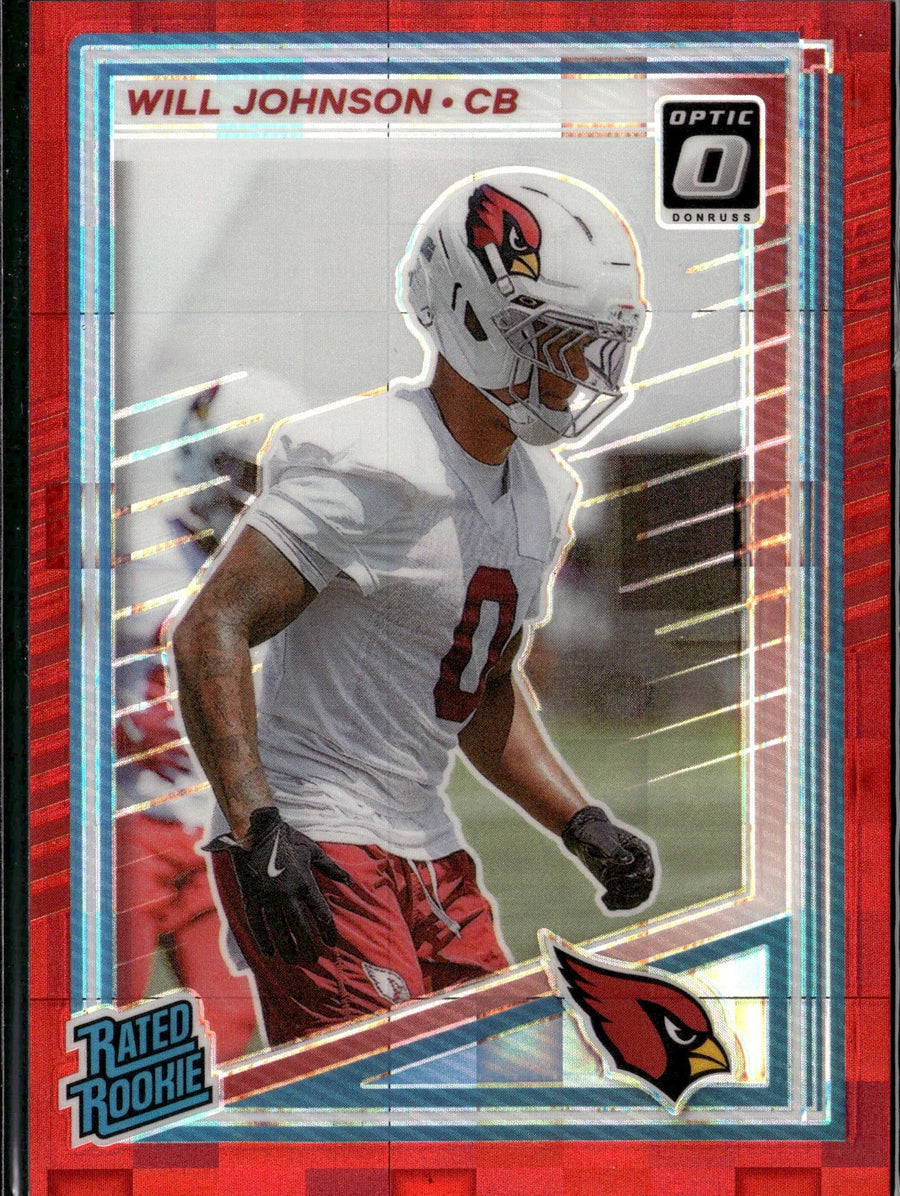 2025 Donruss Optic #247 Will Johnson Purple Shock