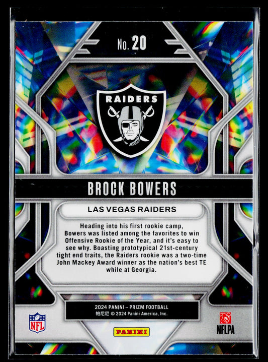 2024 Panini Prizm #20 Brock Bowers Prizmatic