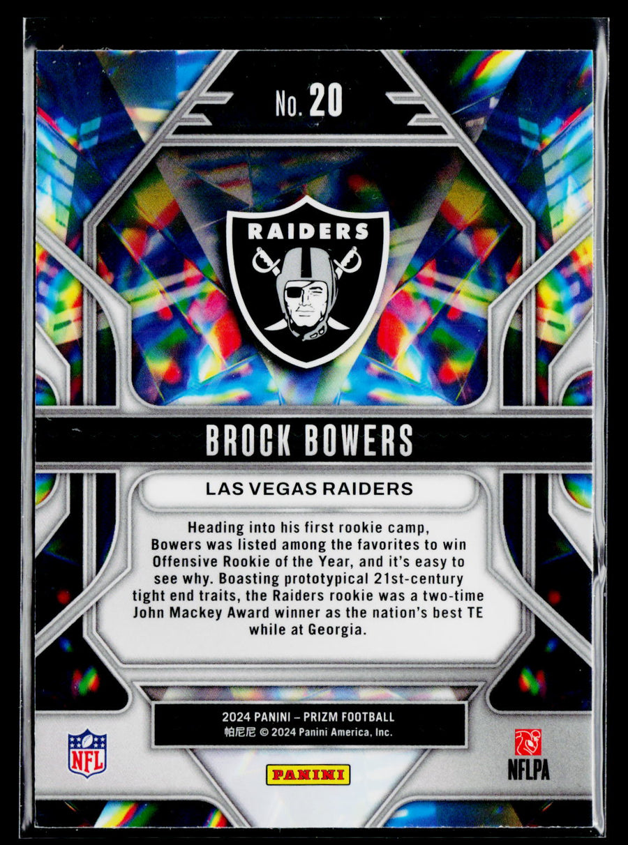 2024 Panini Prizm #20 Brock Bowers Prizmatic