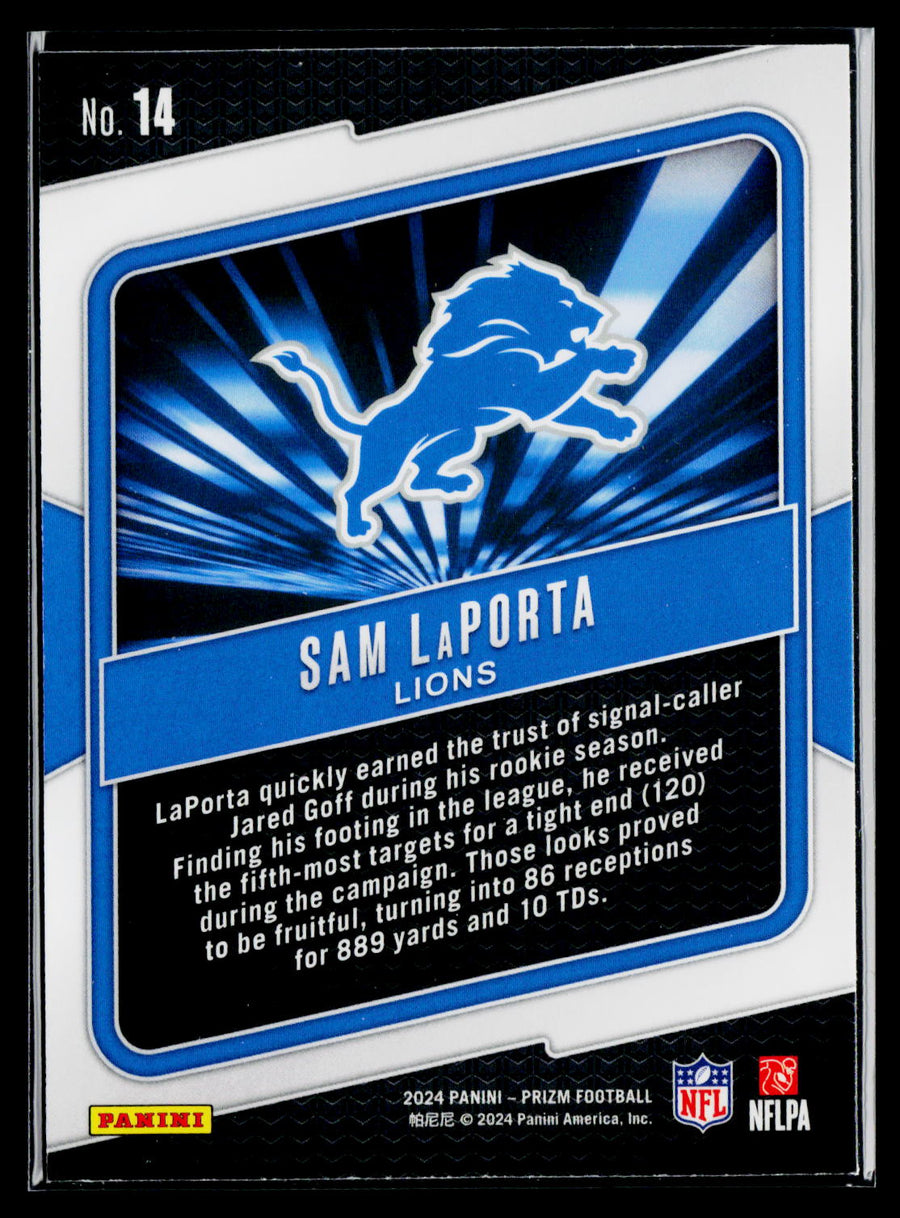 2024 Panini Prizm #14 Sam LaPorta Hype