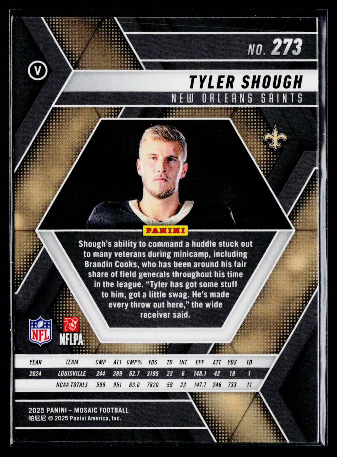 2025 Panini Mosaic #273 Tyler Shough