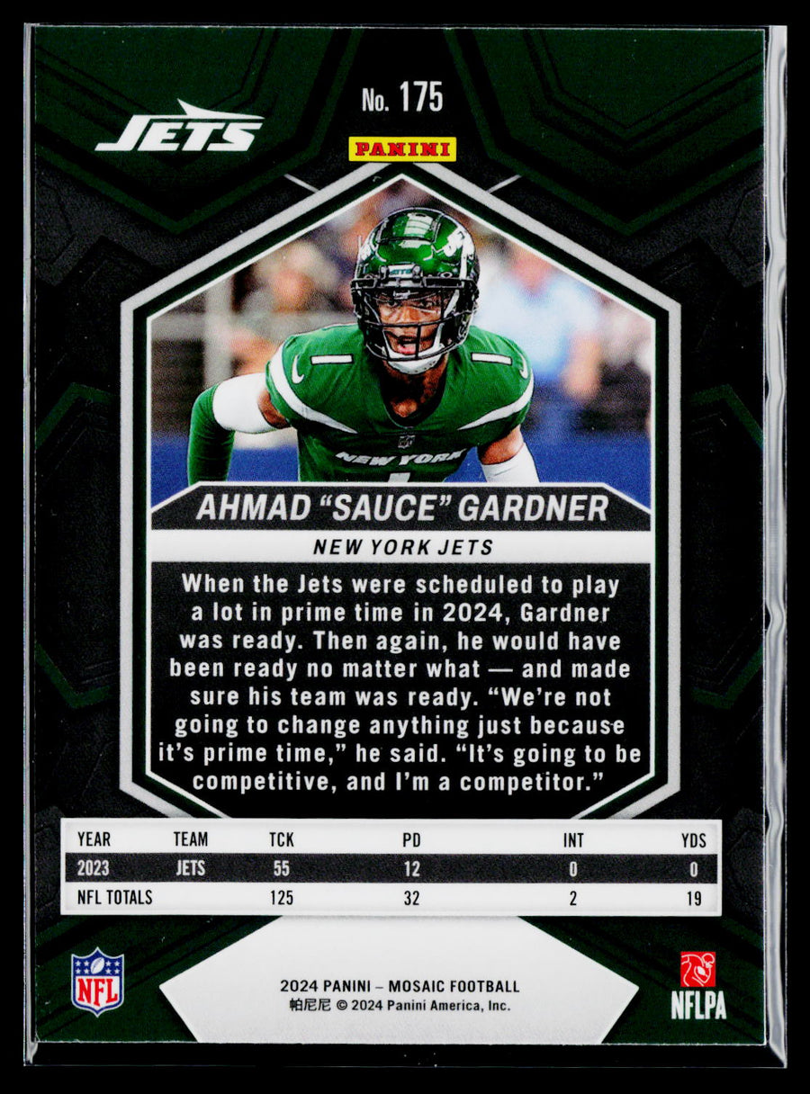 2024 Panini Mosaic #175 Ahmad "Sauce" Gardner