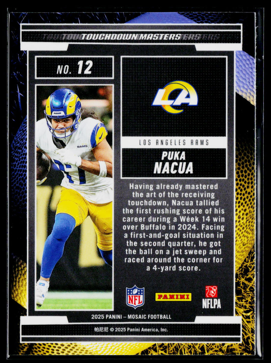 2025 Panini Mosaic #12 Puka Nacua Touchdown Masters