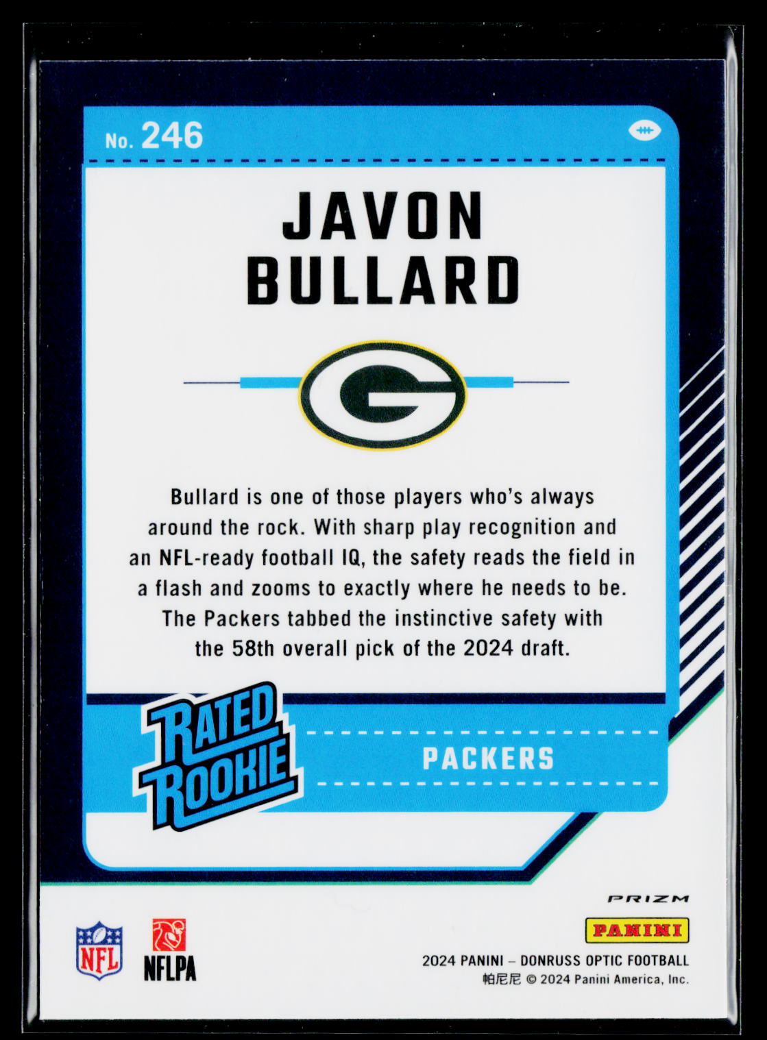2024 Donruss Optic #246 Javon Bullard Green Hyper