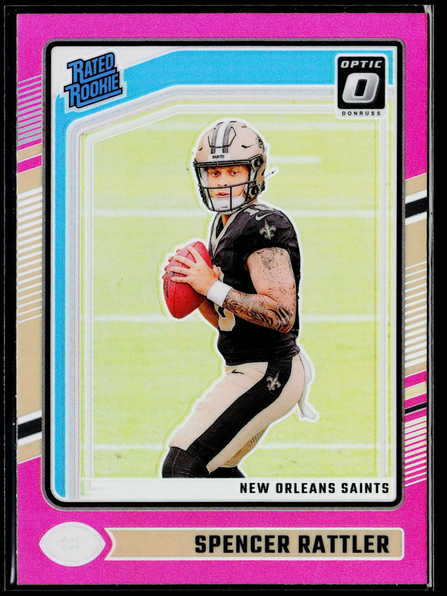 2024 Donruss Optic #289 Spencer Rattler Pink