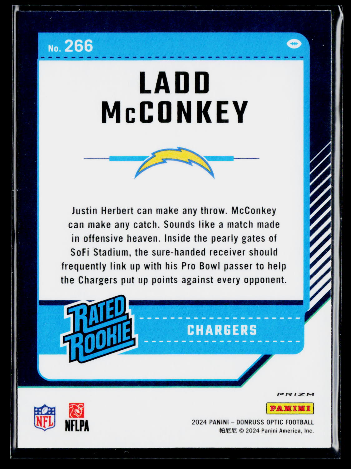 2024 Donruss Optic #266 Ladd McConkey