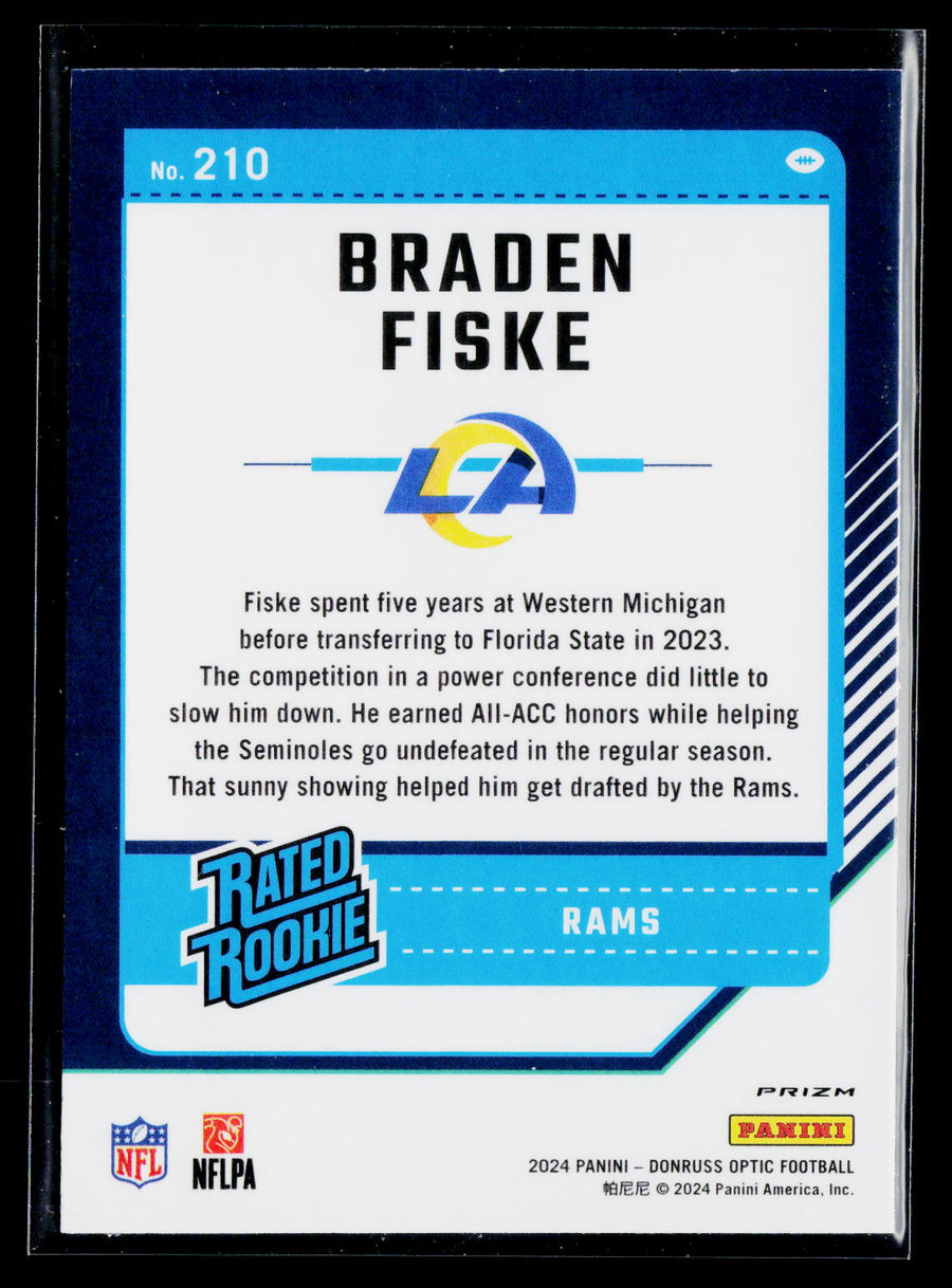 2024 Donruss Optic #210 Braden Fiske