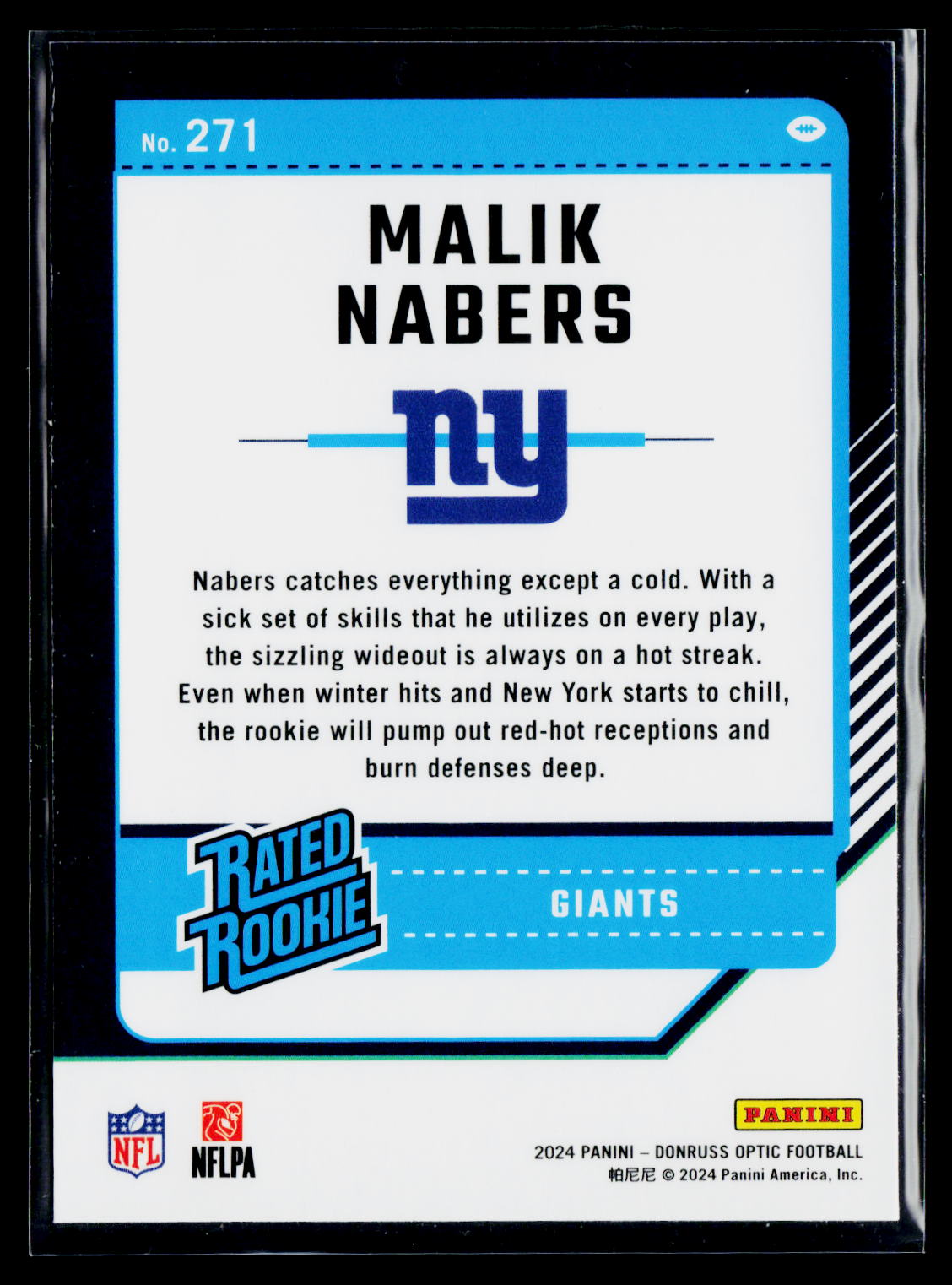 2024 Donruss Optic #271 Malik Nabers