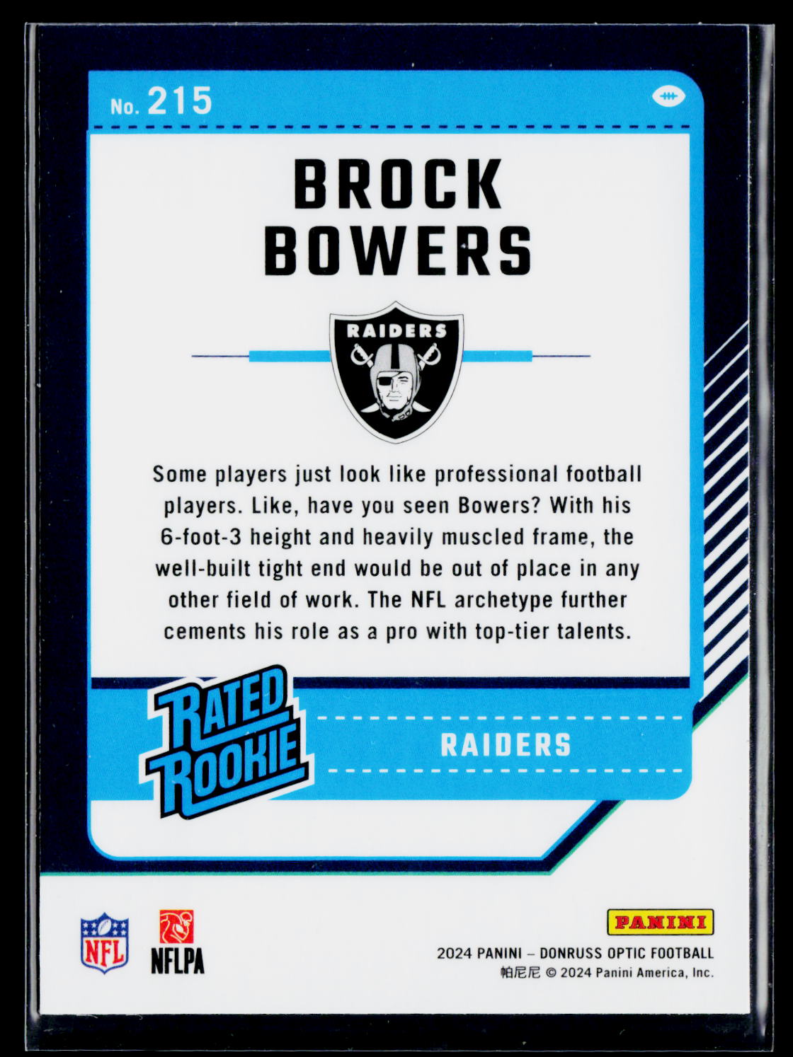 2024 Donruss Optic #215 Brock Bowers