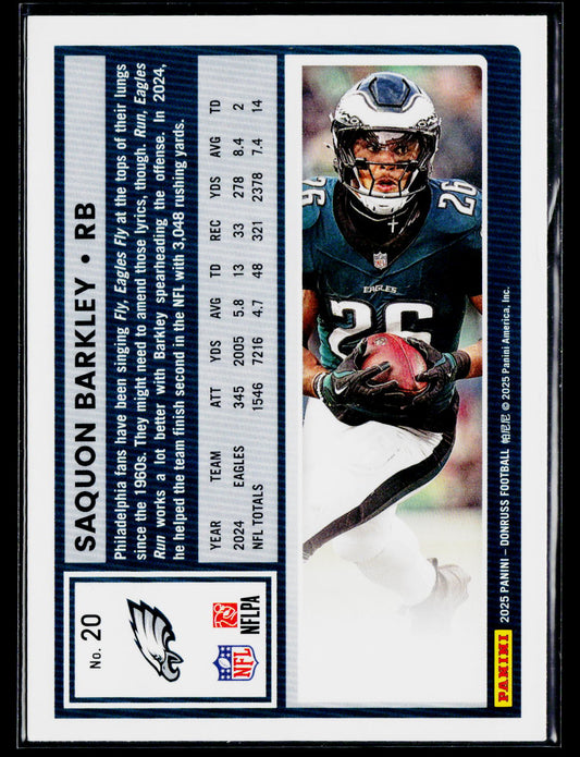 2025 Donruss #20 Saquon Barkley