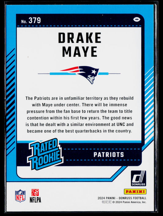 2024 Donruss #379 Drake Maye
