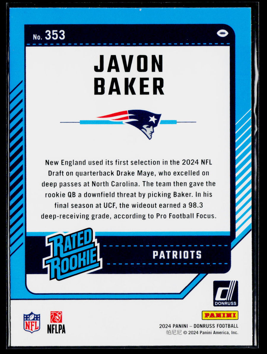 2024 Donruss #353 Javon Baker