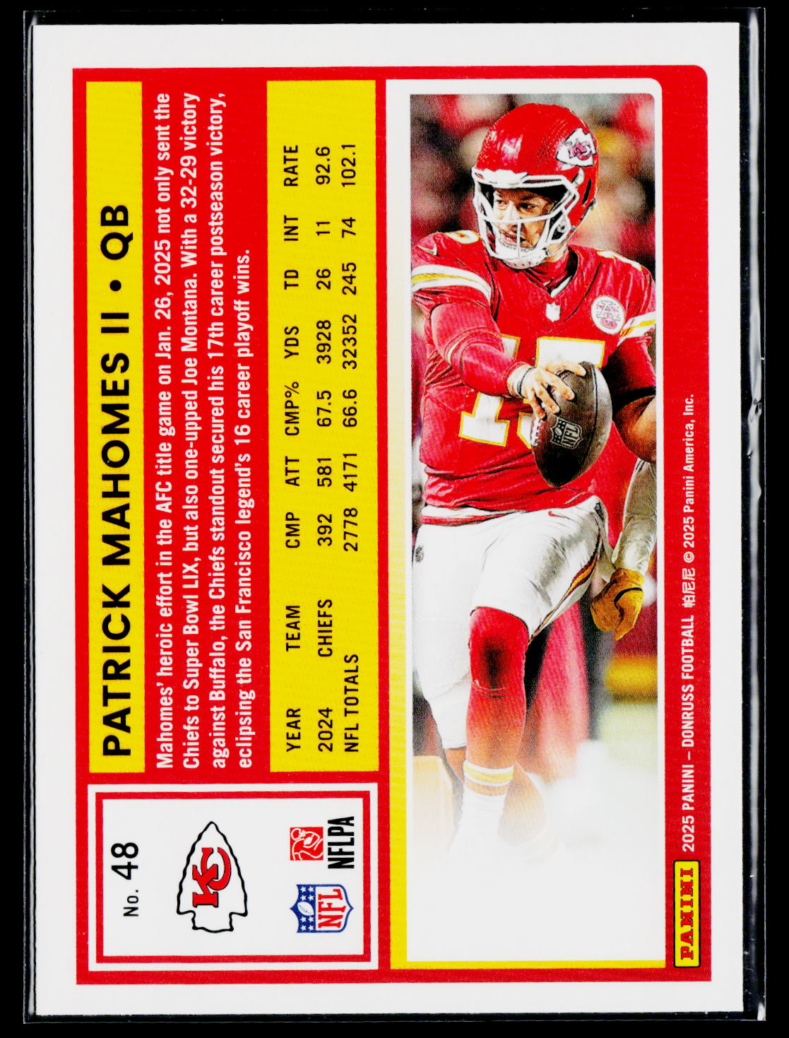 2025 Donruss #48 Patrick Mahomes II