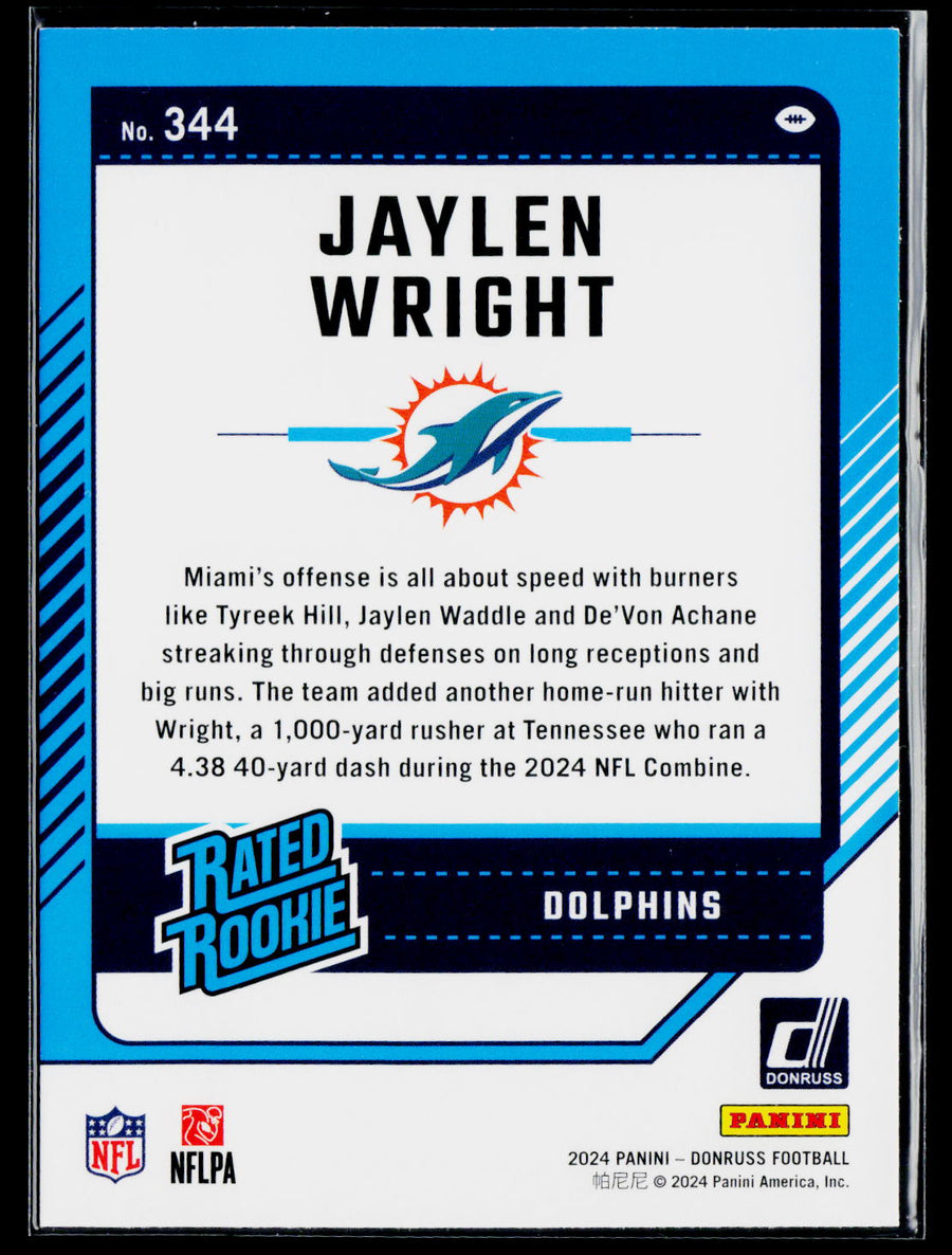 2024 Donruss #344 Jaylen Wright
