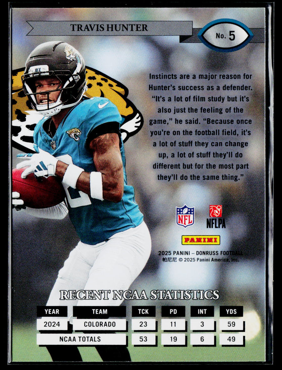 2025 Donruss #5 Travis Hunter Retro 1995