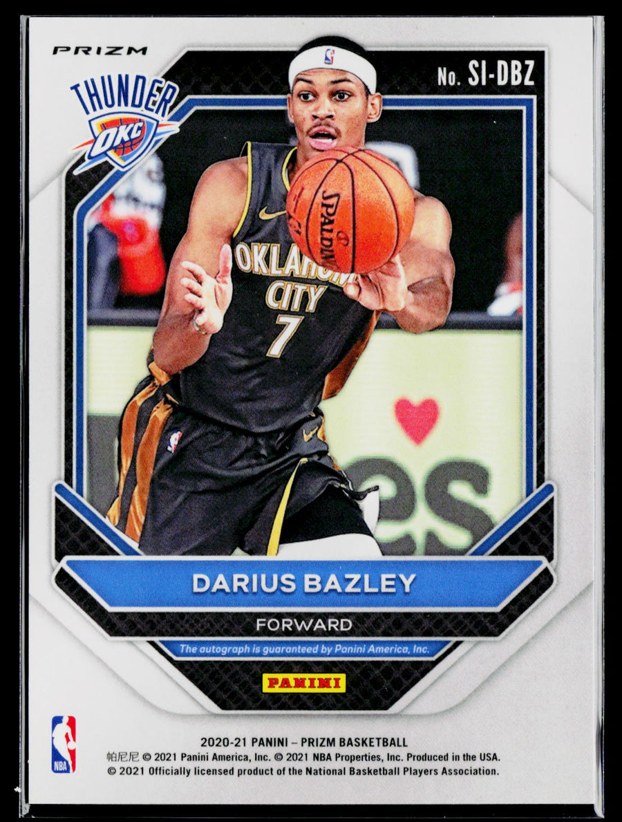2020-21 Panini Prizm #SI-DBZ Darius Bazley Signatures Prizms Choice