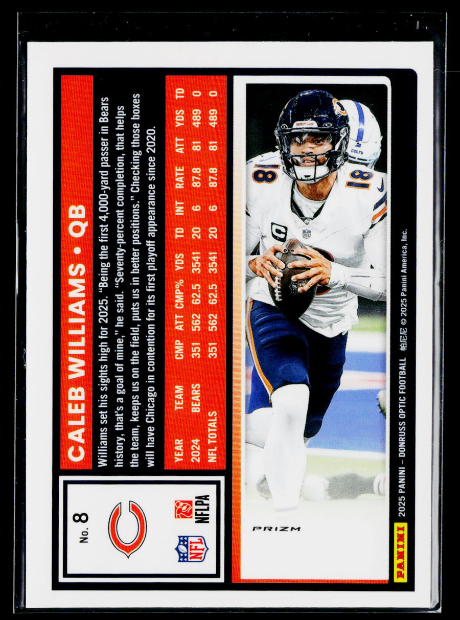 2025 Donruss Optic #8 Caleb Williams