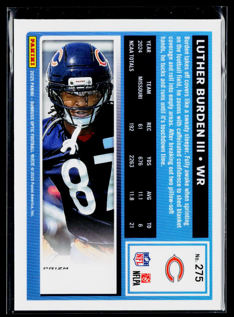 2025 Donruss Optic #275 Luther Burden III Purple Shock