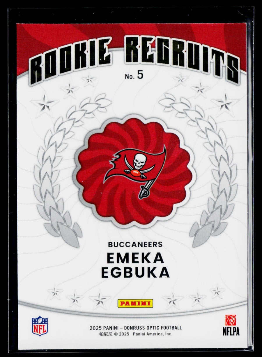 2025 Donruss Optic #5 Emeka Egbuka Rookie Recruits