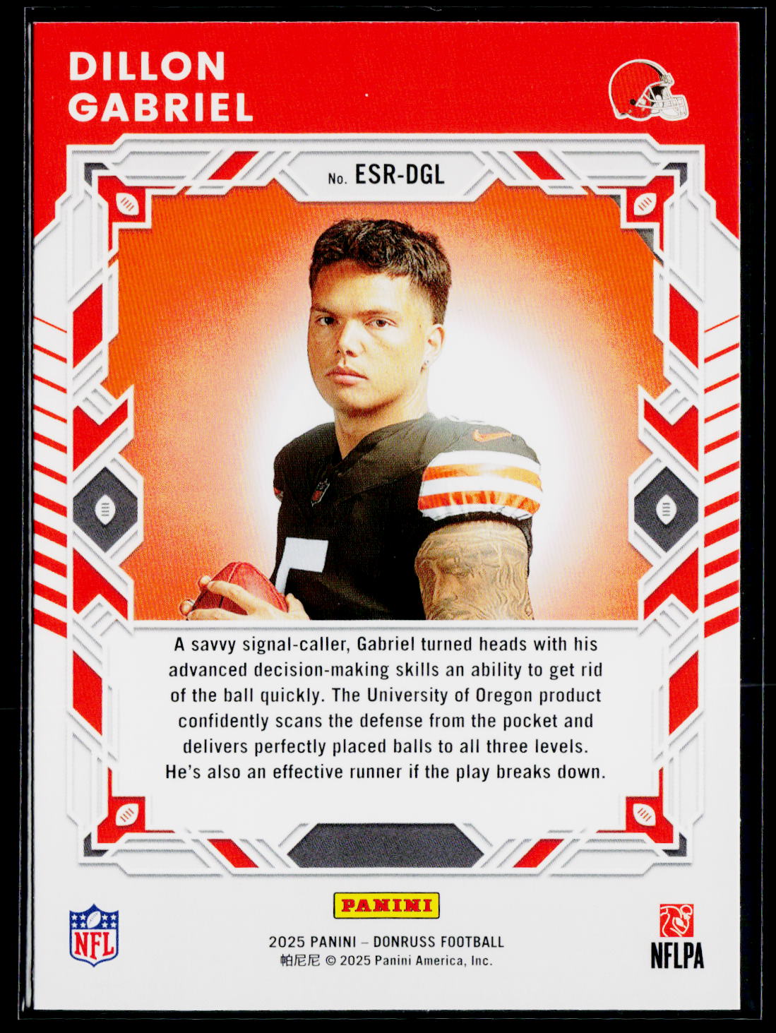 2025 Donruss #ESR-DGL Dillon Gabriel The Elite Series Rookies