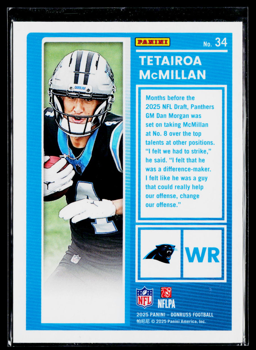2025 Donruss #34 Tetairoa McMillan The Rookies