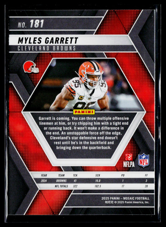 2025 Panini Mosaic #181 Myles Garrett