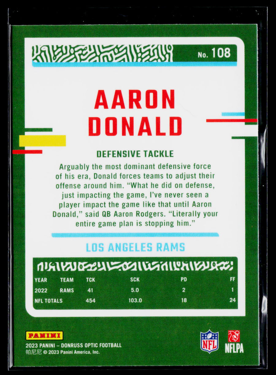 2023 Donruss Optic #108 Aaron Donald