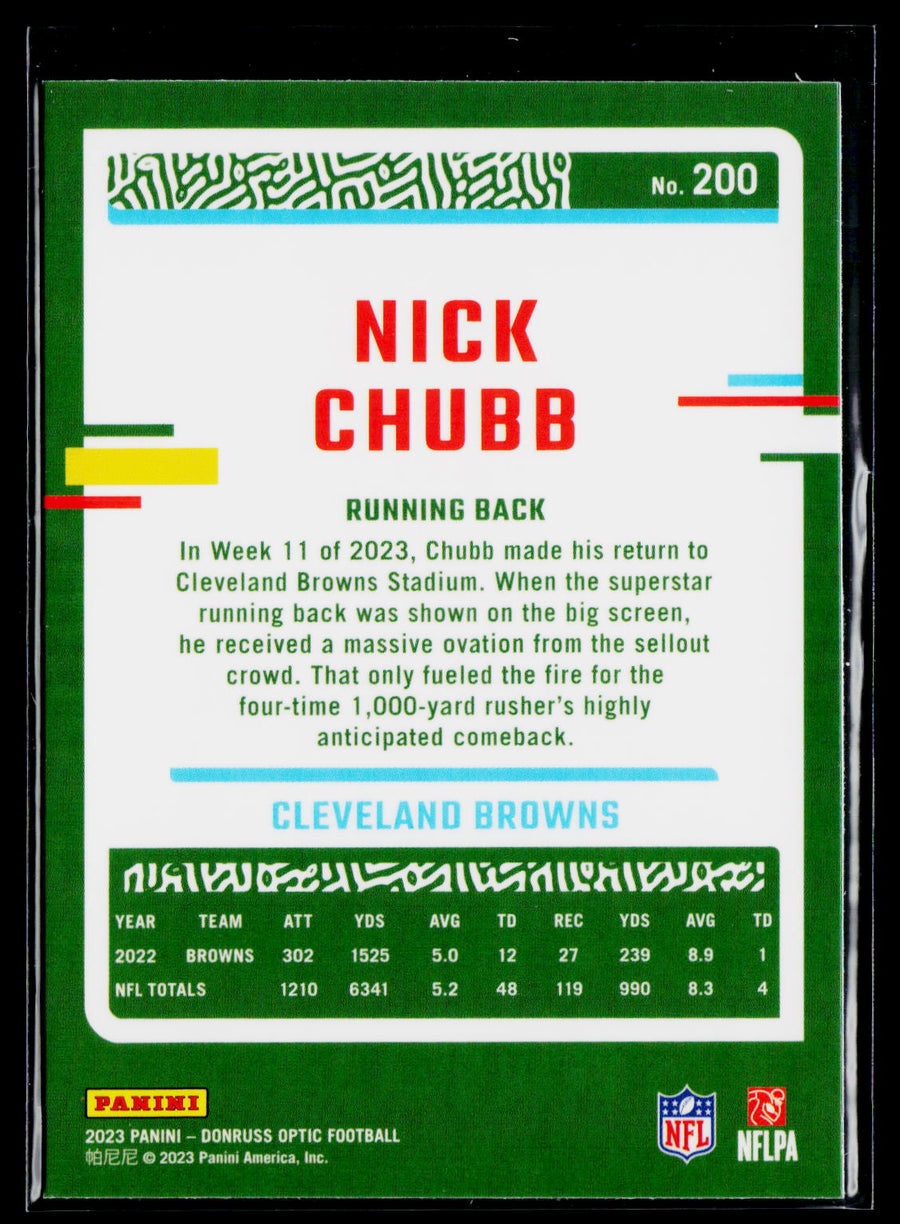 2023 Donruss Optic #200 Nick Chubb