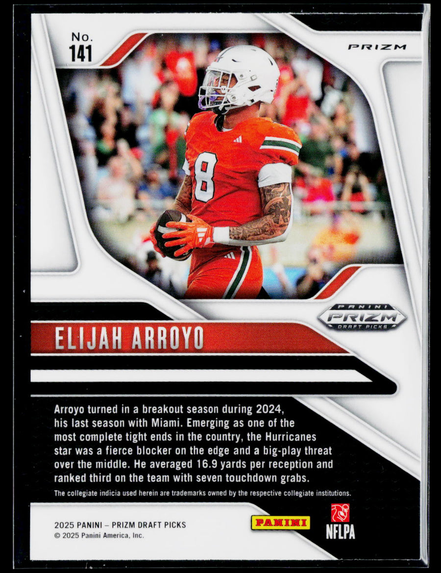 2025 Panini Prizm Draft Picks #141 Elijah Arroyo