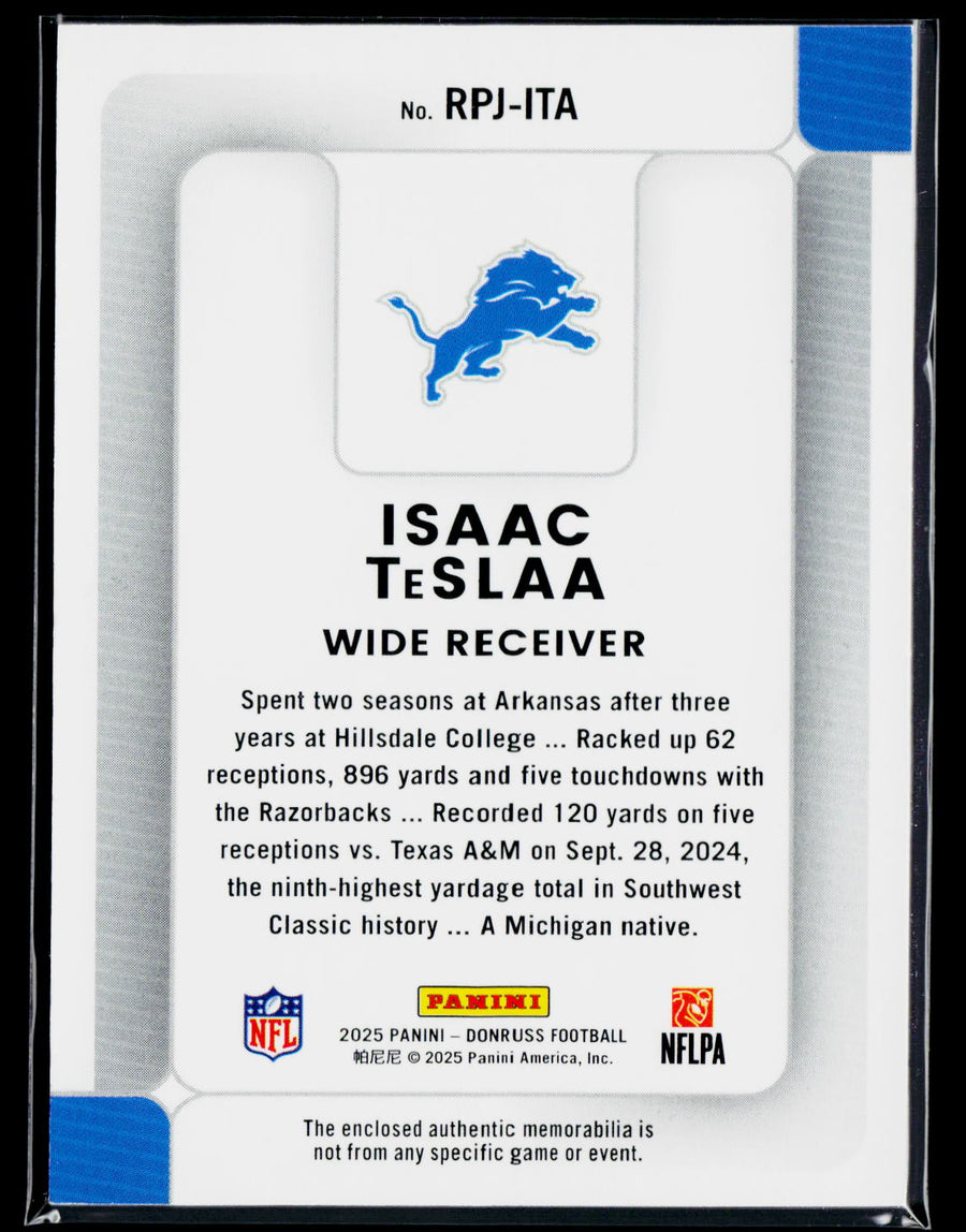 2025 Donruss #RPJ-ITA Isaac TeSlaa Rookie Phenom Jerseys