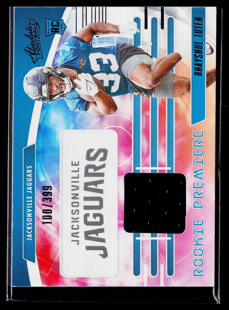 2025 Panini Absolute #RPM-BTN Bhayshul Tuten Rookie Premiere Materials #/399