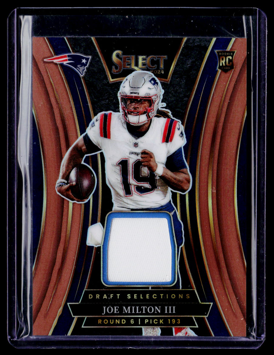 2024 Panini Select #DSM-JMN Joe Milton III Draft Selections Copper Prizm #/49