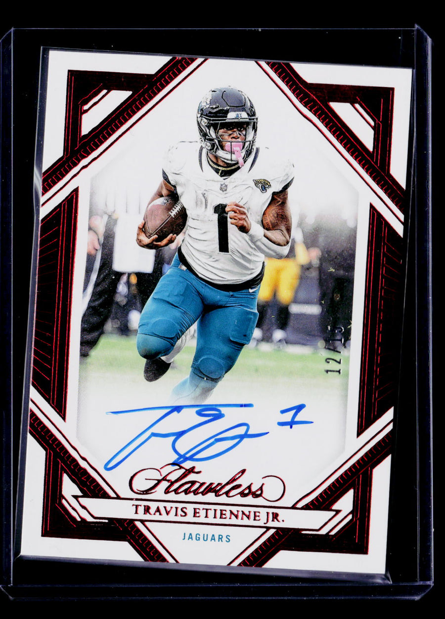 2023 Panini Flawless #FFS-TET Travis Etienne Jr. Ruby /15