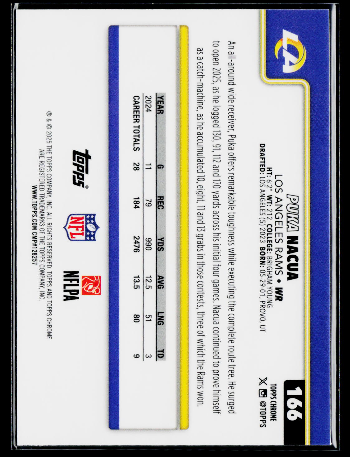 2025 Topps Chrome #166 Puka Nacua