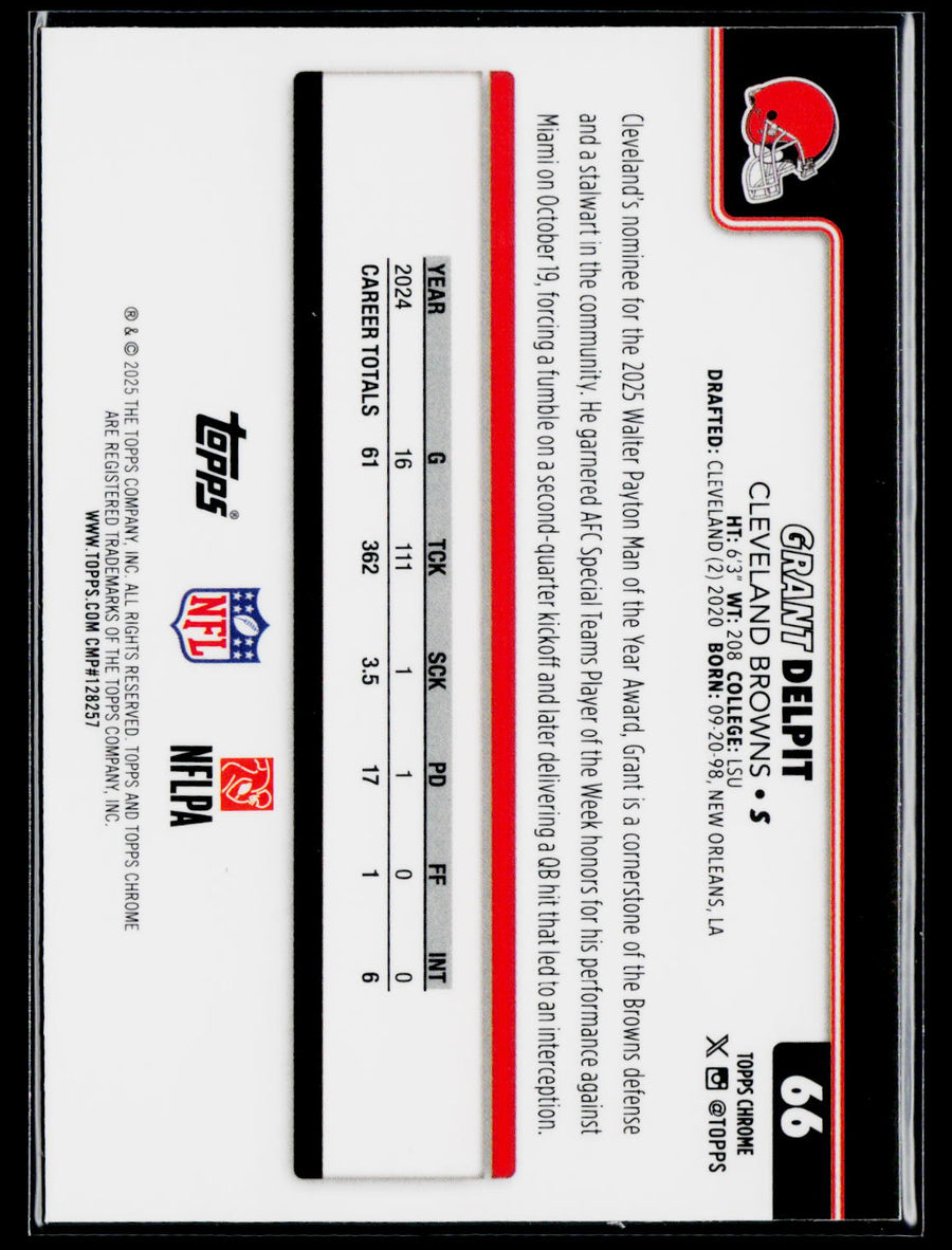 2025 Topps Chrome #66 Grant Delpit