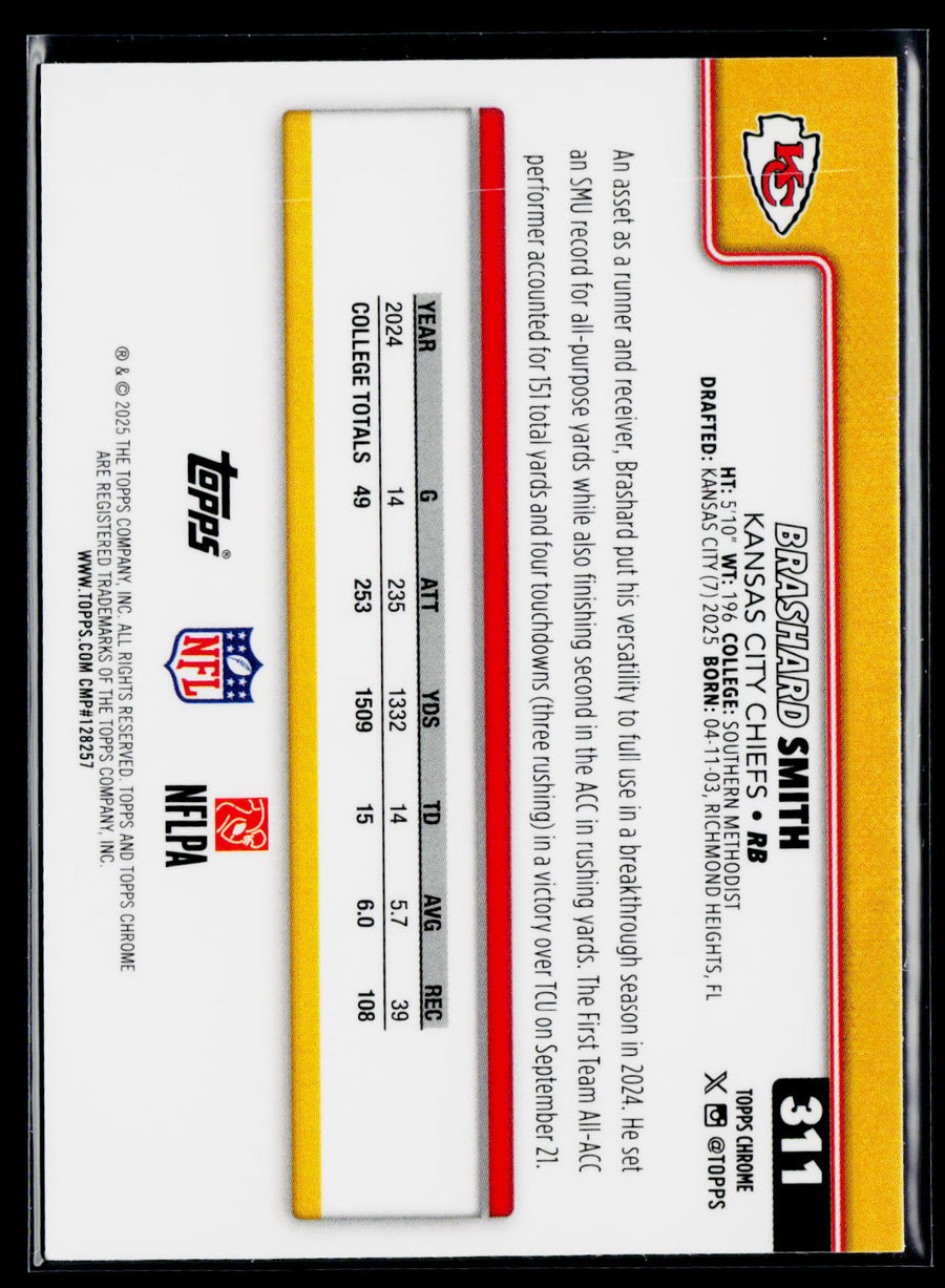 2025 Topps Chrome #311 Brashard Smith