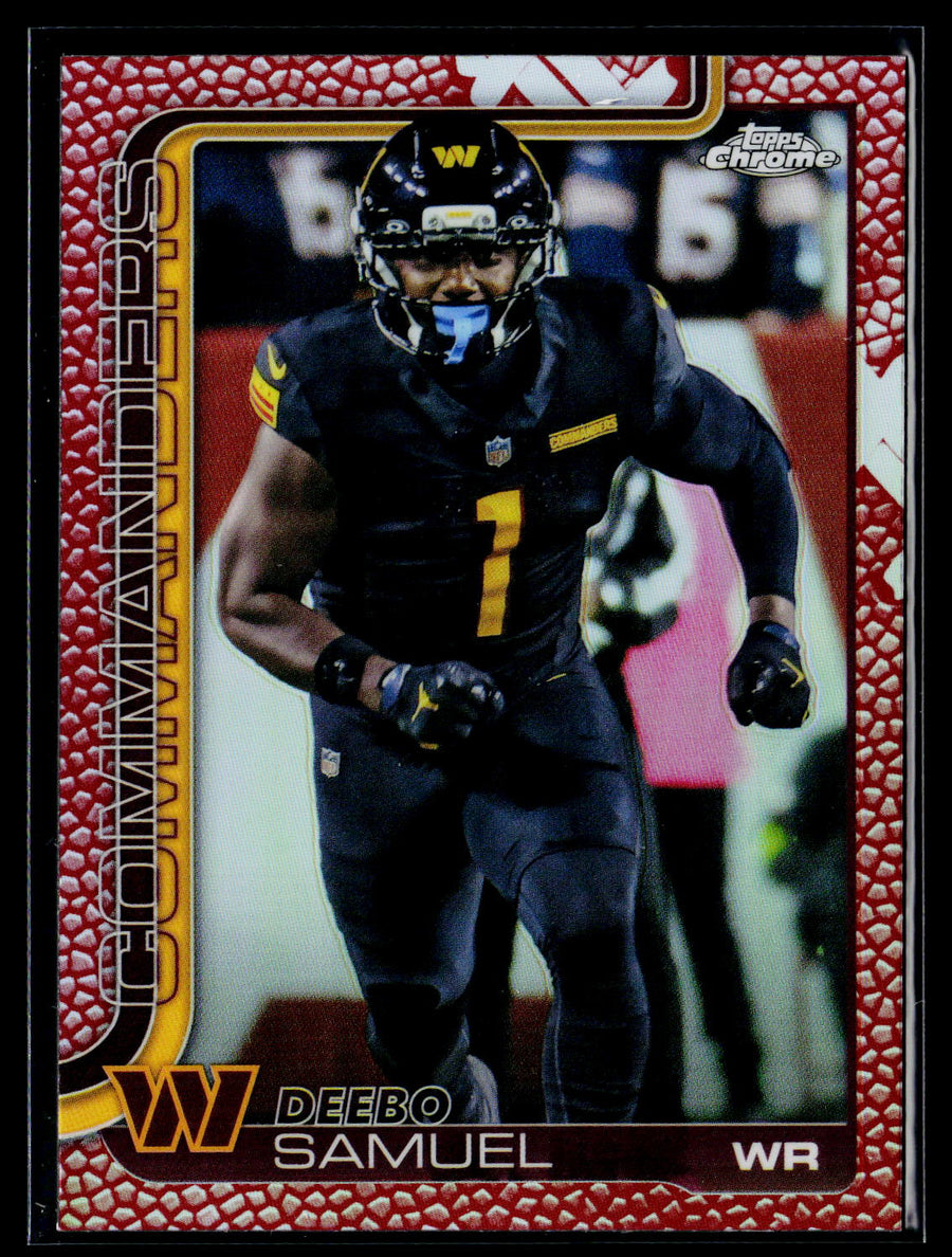 2025 Topps Chrome #294 Deebo Samuel Football Leather Refractor