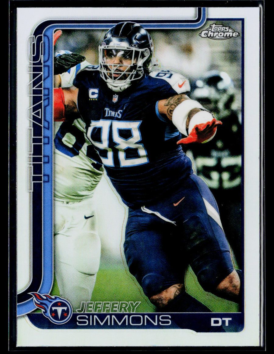 2025 Topps Chrome #289 Jeffery Simmons Topps Refractor