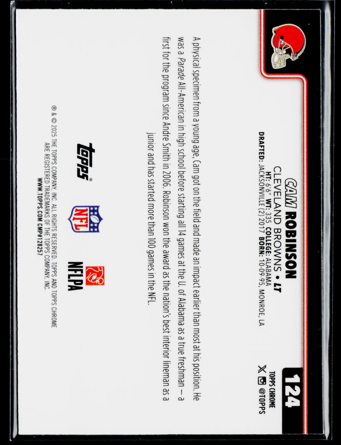 2025 Topps Chrome #124 Cam Robinson
