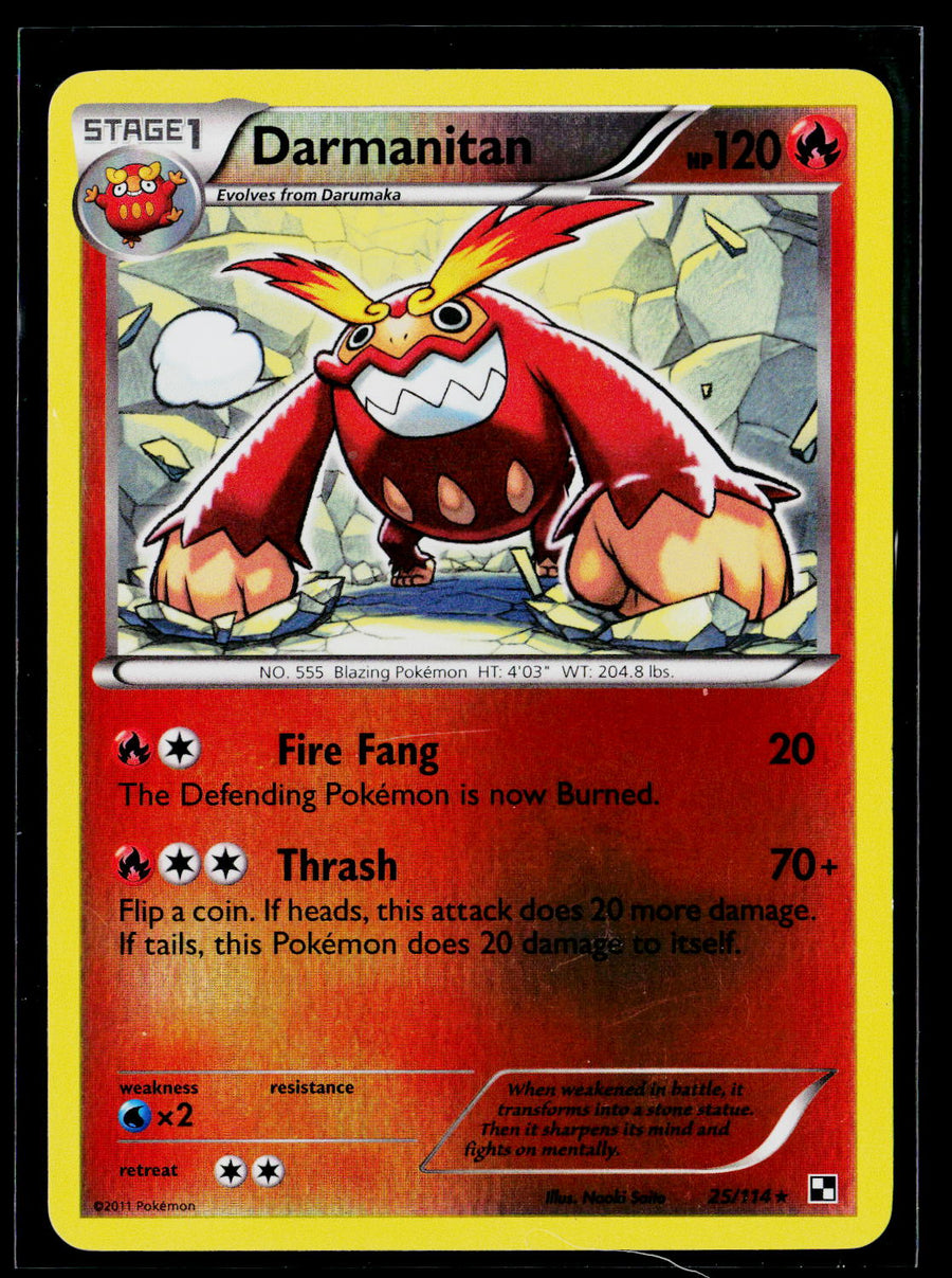 Black and White #25/114 Darmanitan reverse holo