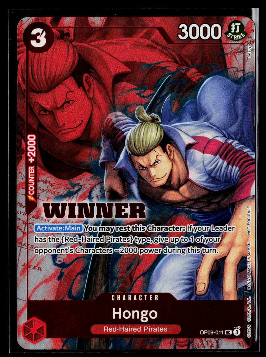 One Piece Promotion Cards #OP09-011 Hongo (Winner Pack 2025 Vol. 2)