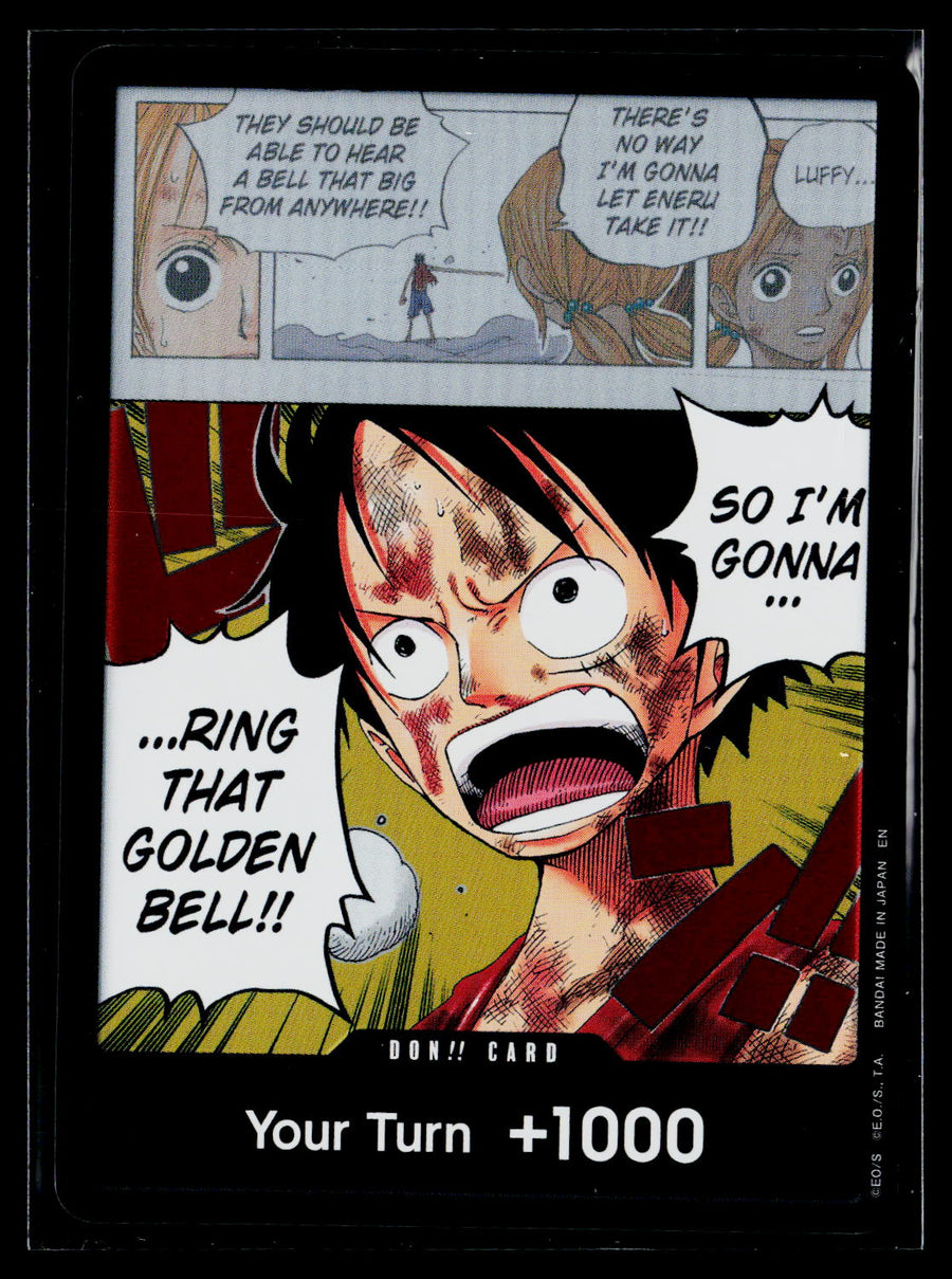 Adventure on Kami's Island #P-024 DON!! Card (Luffy)