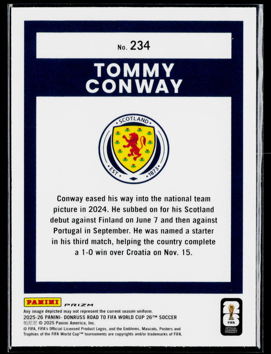 2025-26 Donruss Road to FIFA World Cup #234 Tommy Conway
