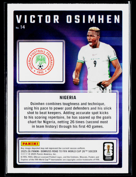 2025-26 Donruss Road to FIFA World Cup #14 Victor Osimhen Magicians