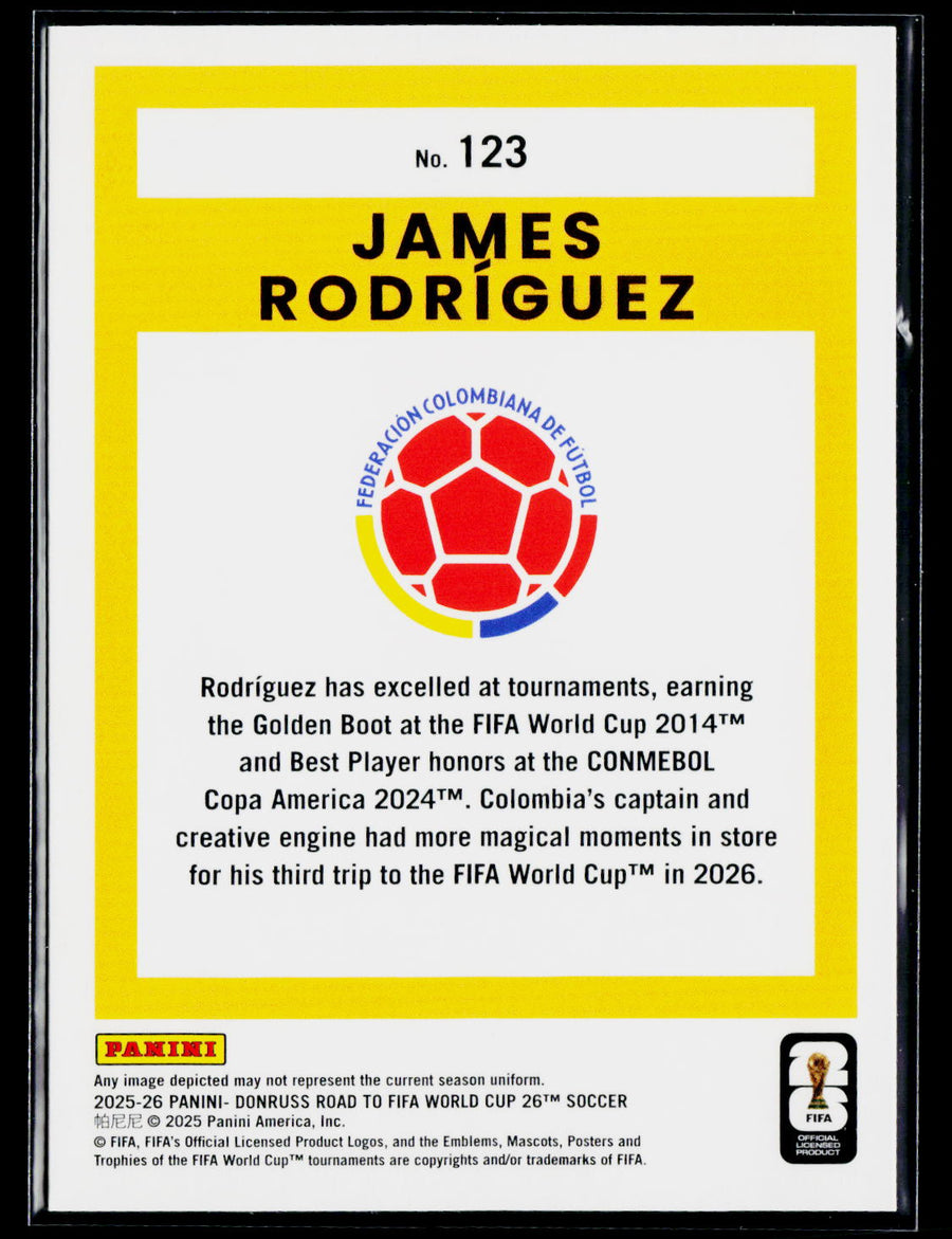2025-26 Donruss Road to FIFA World Cup #123 James Rodriguez