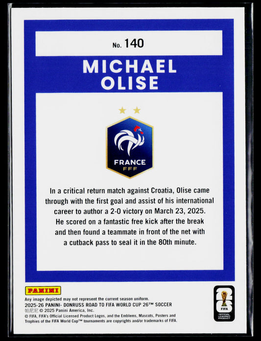 2025-26 Donruss Road to FIFA World Cup #140 Michael Olise