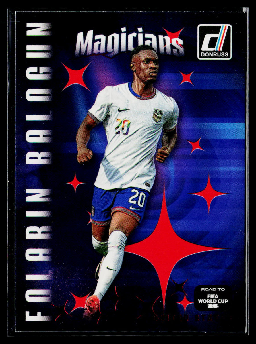 2025-26 Donruss Road to FIFA World Cup #9 Folarin Balogun Magicians
