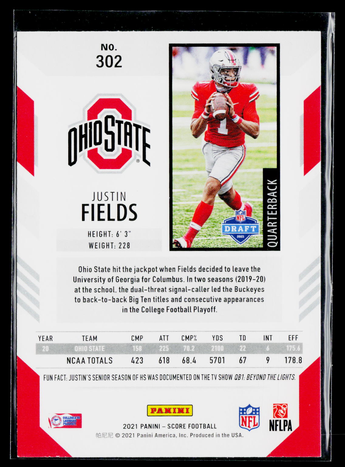2021 Score #302 Justin Fields