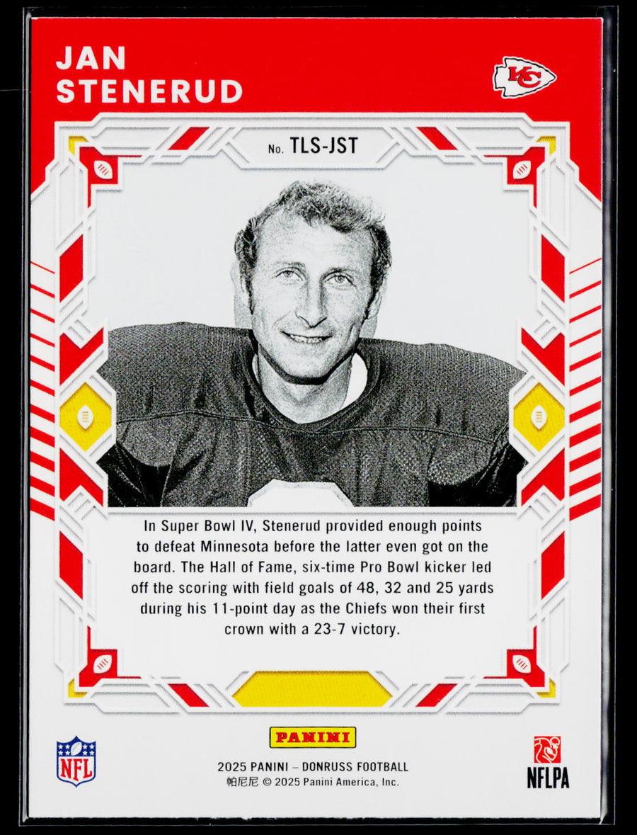 2025 Donruss #TLS-JST Jan Stenerud The Legend Series